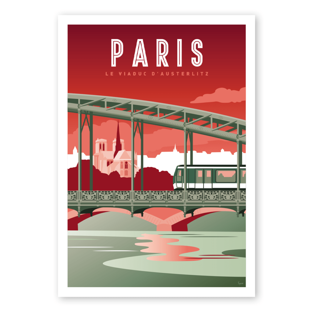 CARTE POSTALE PARIS Pont D Austerlitz LES AFFICHISTES