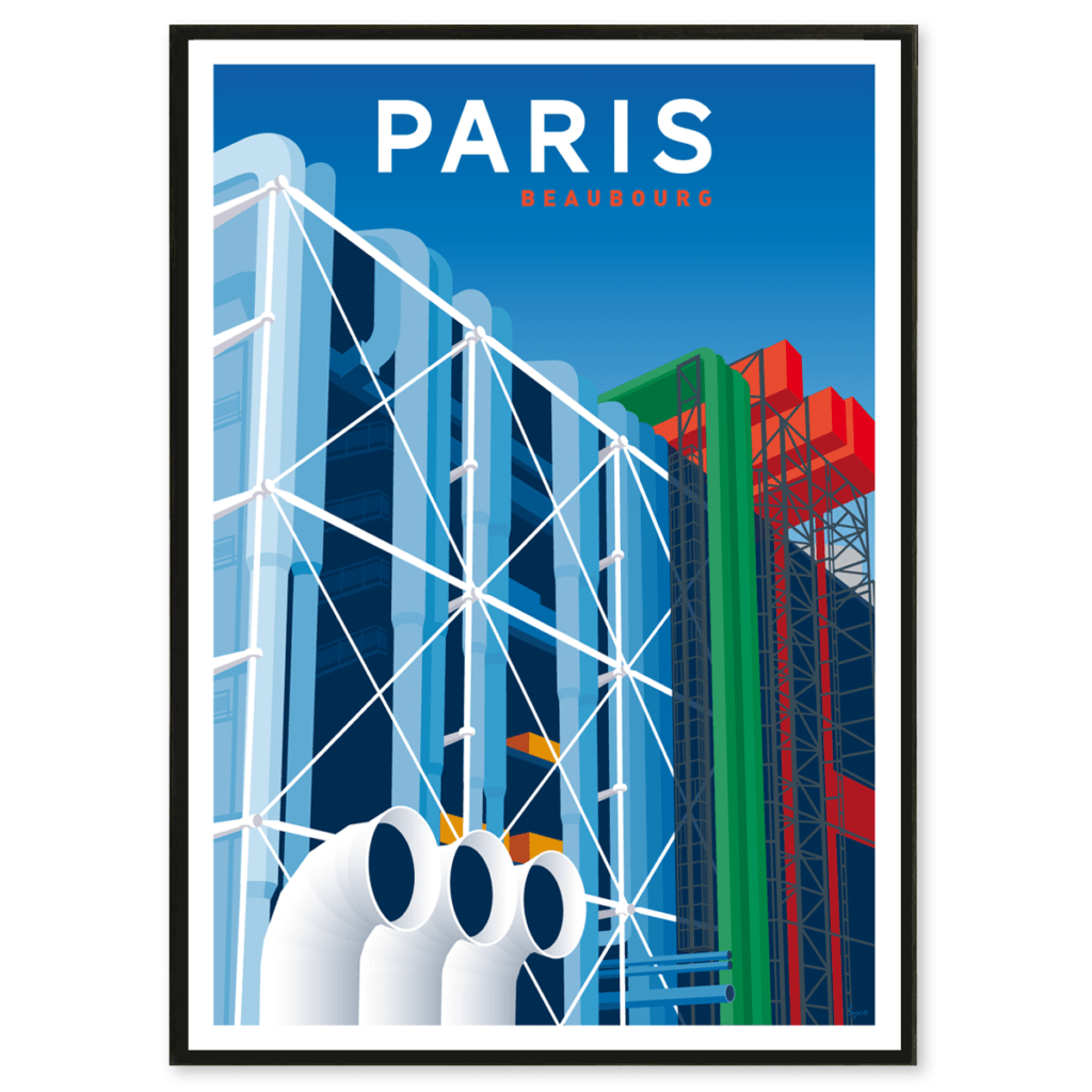 AFFICHE PARIS Beaubourg   LES AFFICHISTES