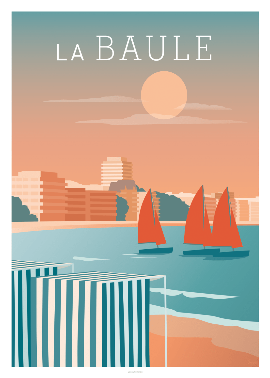 AFFICHE LA BAULE LES AFFICHISTES   La Baule 1097x1536 