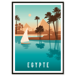 affiche egypte les pyramides